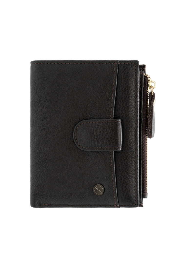 Jack Studio Top Grain Leather Bi-Fold Vertical Wallet with Coin Pocket JWB 30153