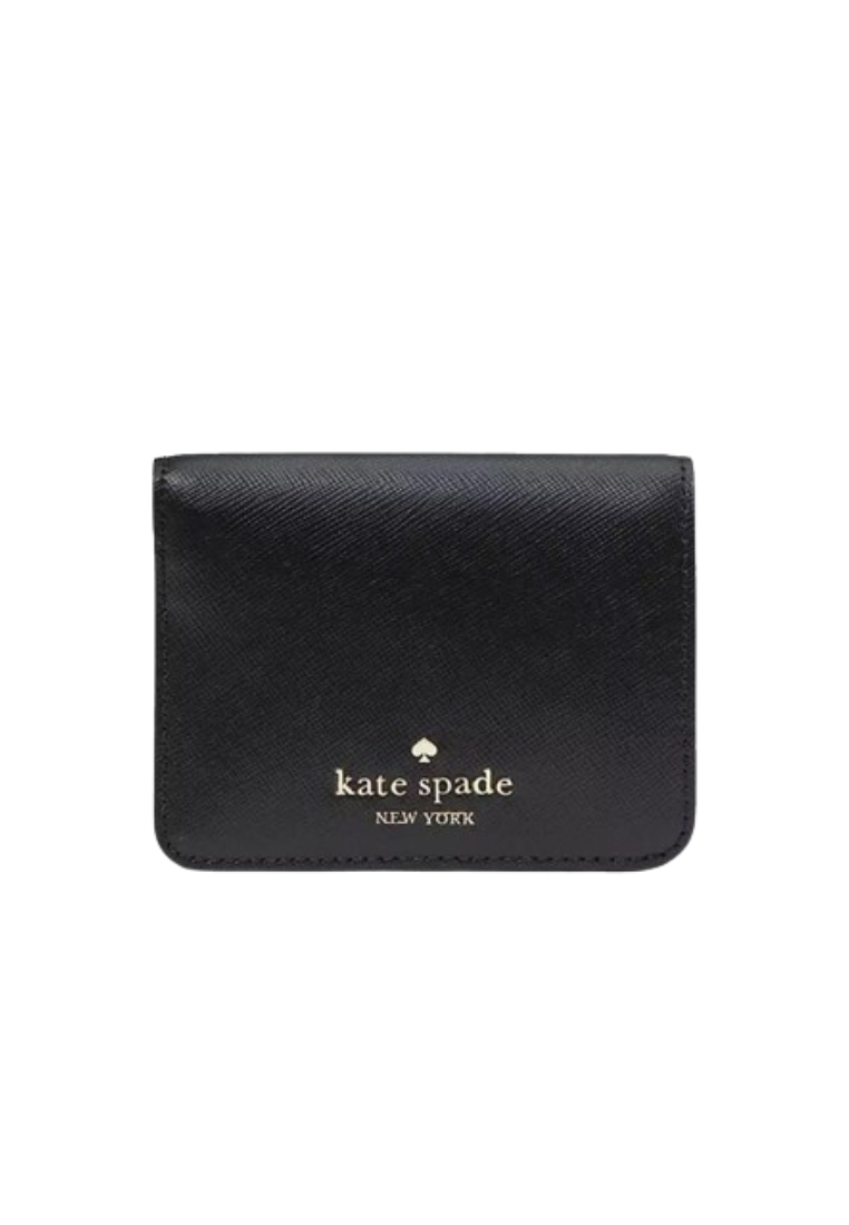 Kate Spade Madison Small Bifold Wallet Saffiano Leather In Black KC581