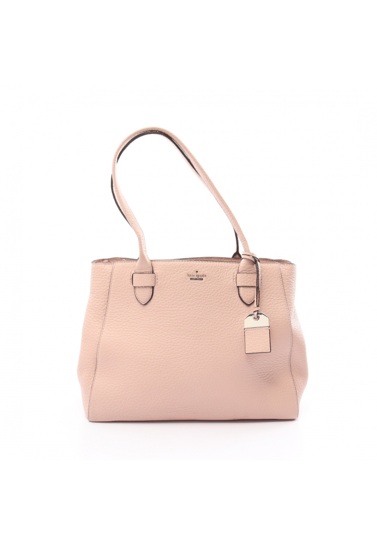 二奢 Pre-loved Kate Spade Handbag tote bag leather pink beige