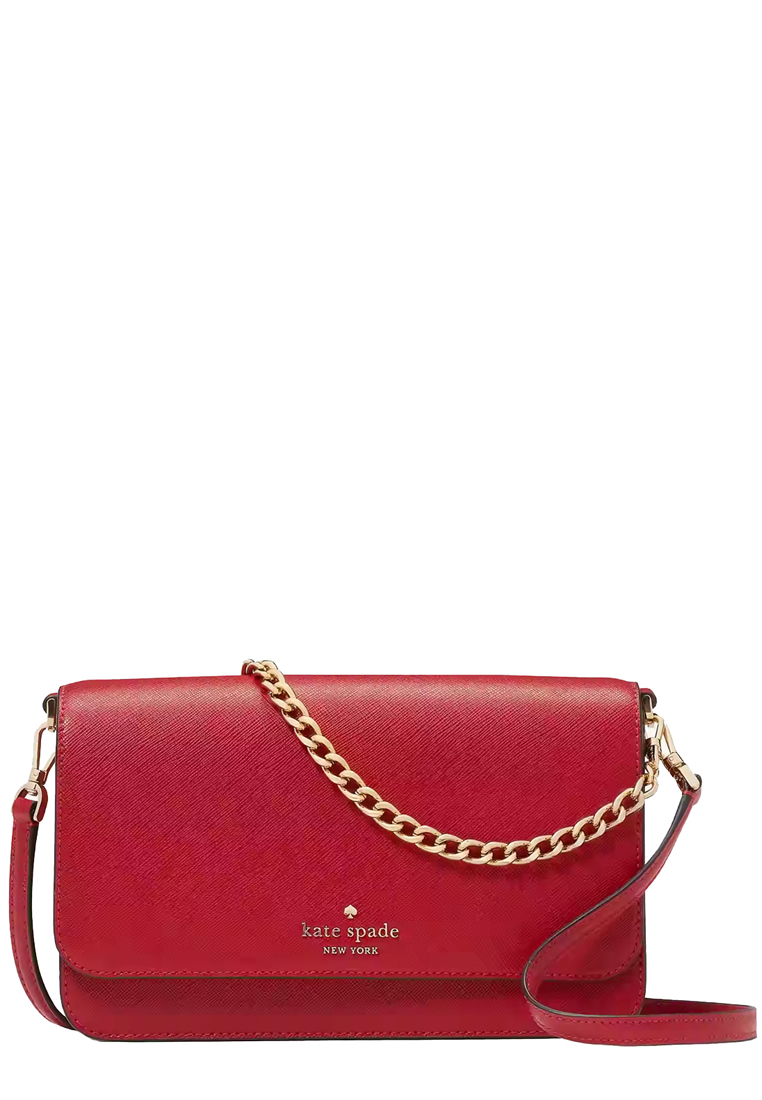 Kate Spade Madison Flap Convertible Crossbody Bag in Candied Cherry kc430