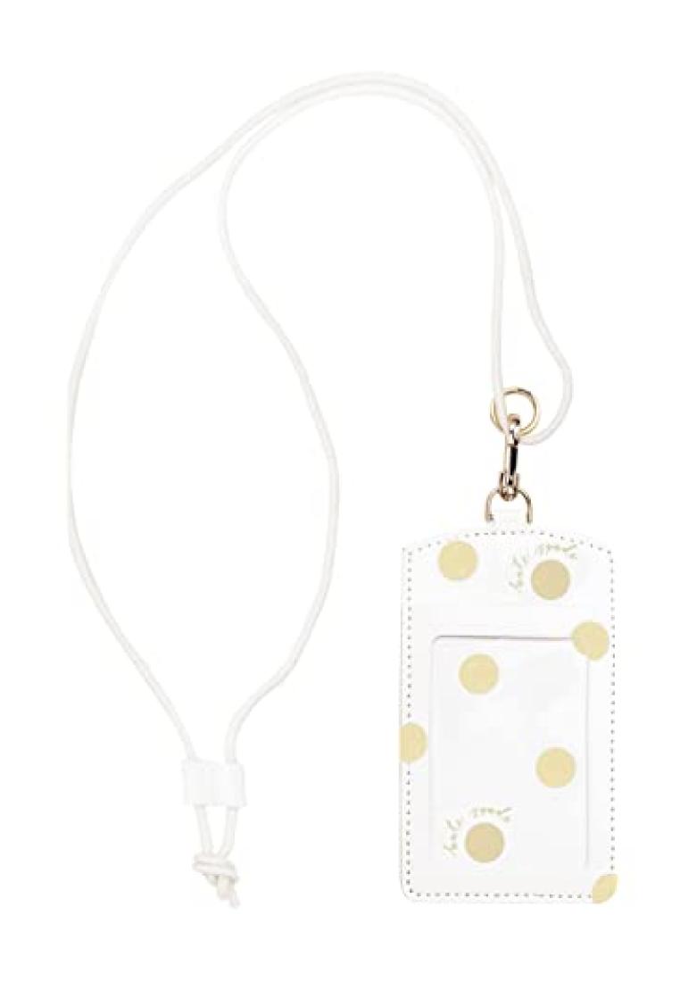 Kate Spade NY Stationery Kate Spade ID Holder, Gold Dot with Script