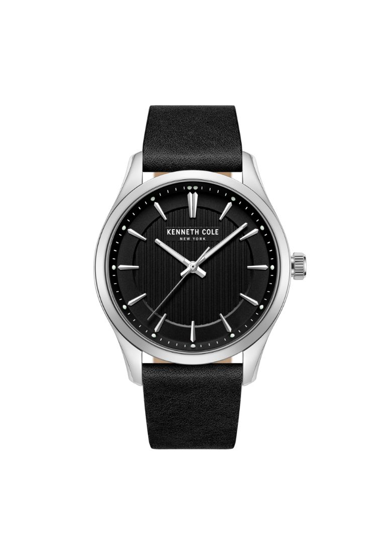 Kenneth Cole New York Black Dial With Black Leather Unisex Watch KCWGA2234504