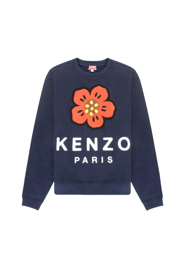 Kenzo KENZO×Nigo聯名款 22FW Boke Flower系列 男士花朵大logo印花長袖圓領衛衣 FC65SW4104ME