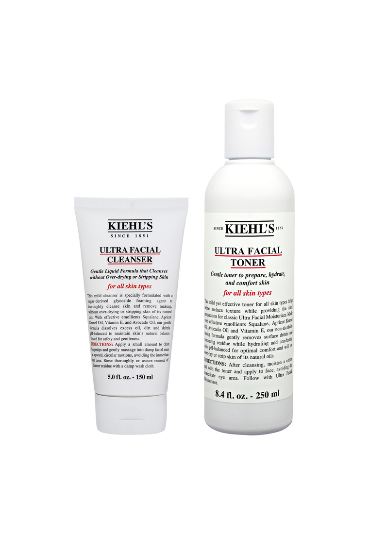 Kiehl's 2件套裝 特效保濕潔面凝膠 150ml + 特效保濕化妝水 250ml