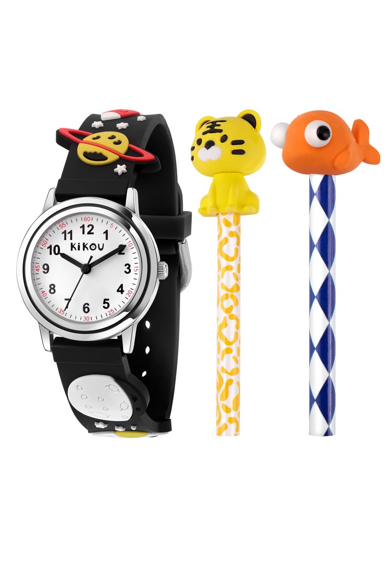 KIKOU 【Christmas Gift】 Kikou Hobby 系列 28mm 星球 兒童手錶+可愛鉛筆 套裝 R4551101003