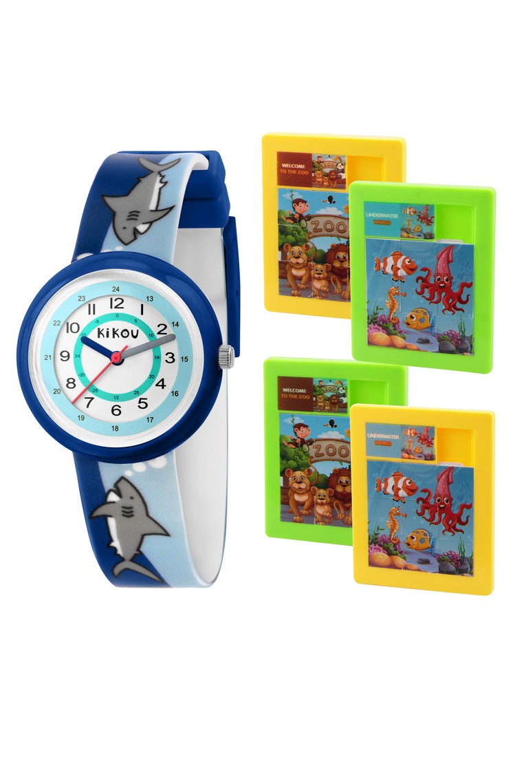 KIKOU 【Christmas Gift】 Kikou Petits Explorateurs 系列 30mm 鯊魚BB 兒童手錶 R4551103002