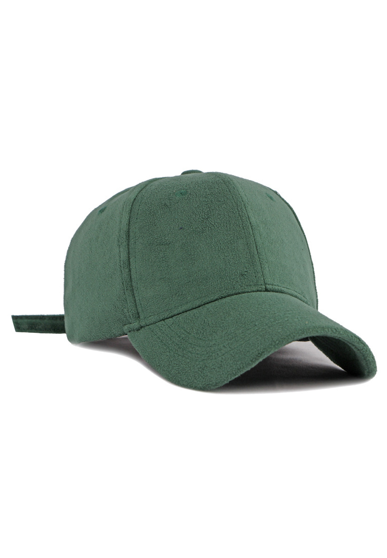 Kings Collection 墨綠色經典麂皮絨棒球帽 KCHT2325a