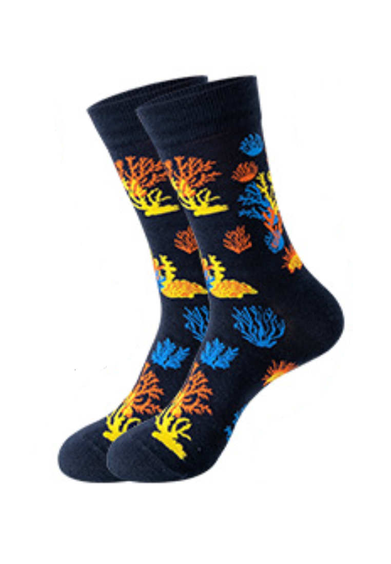 Kings Collection 珊瑚圖案舒適襪子 (均碼) HS202061