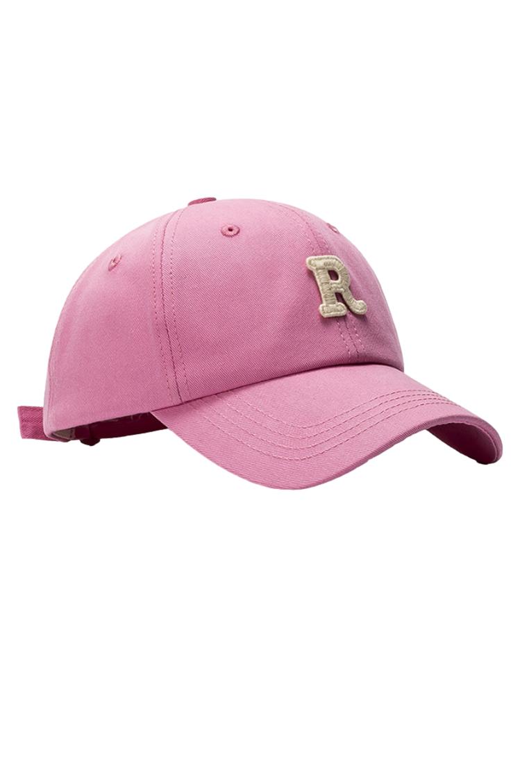 Kings Collection 字母R刺繡粉紅色可調節棒球帽 KCHT2290b
