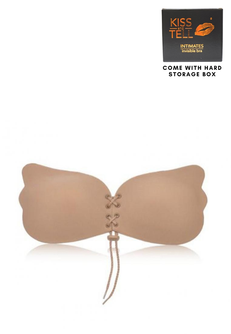 Kiss & Tell Amara Butterfly Push Up Nubra in Nude Seamless Invisible Reusable Adhesive Stick on Wedding Bra 隱形聚攏胸