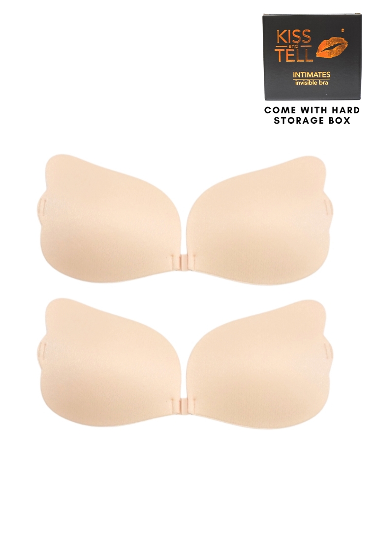 Kiss & Tell 2 Pack Angel Push Up Nubra in Nude Seamless Invisible Reusable Adhesive Stick on Wedding Bra 隱形聚攏胸胸貼