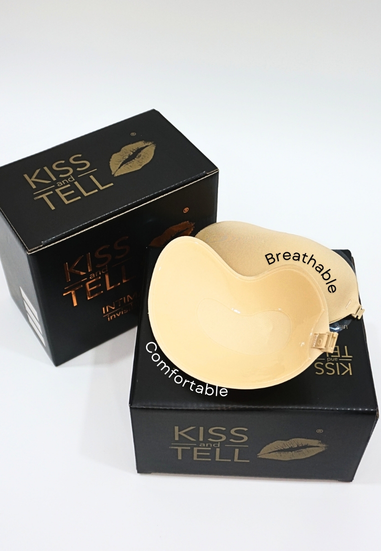 Kiss & Tell Emilia Wing Push Up Nubra in Black Seamless Invisible Reusable Adhesive Stick on Wedding Bra 隱形聚攏胸