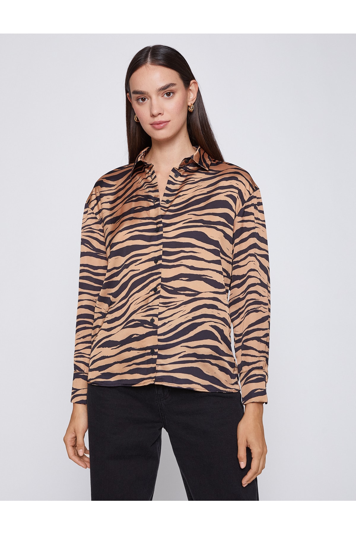 KOTON Zebra Patterned Shirt