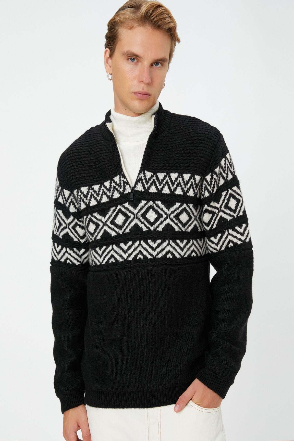 KOTON Black Men's Sweater