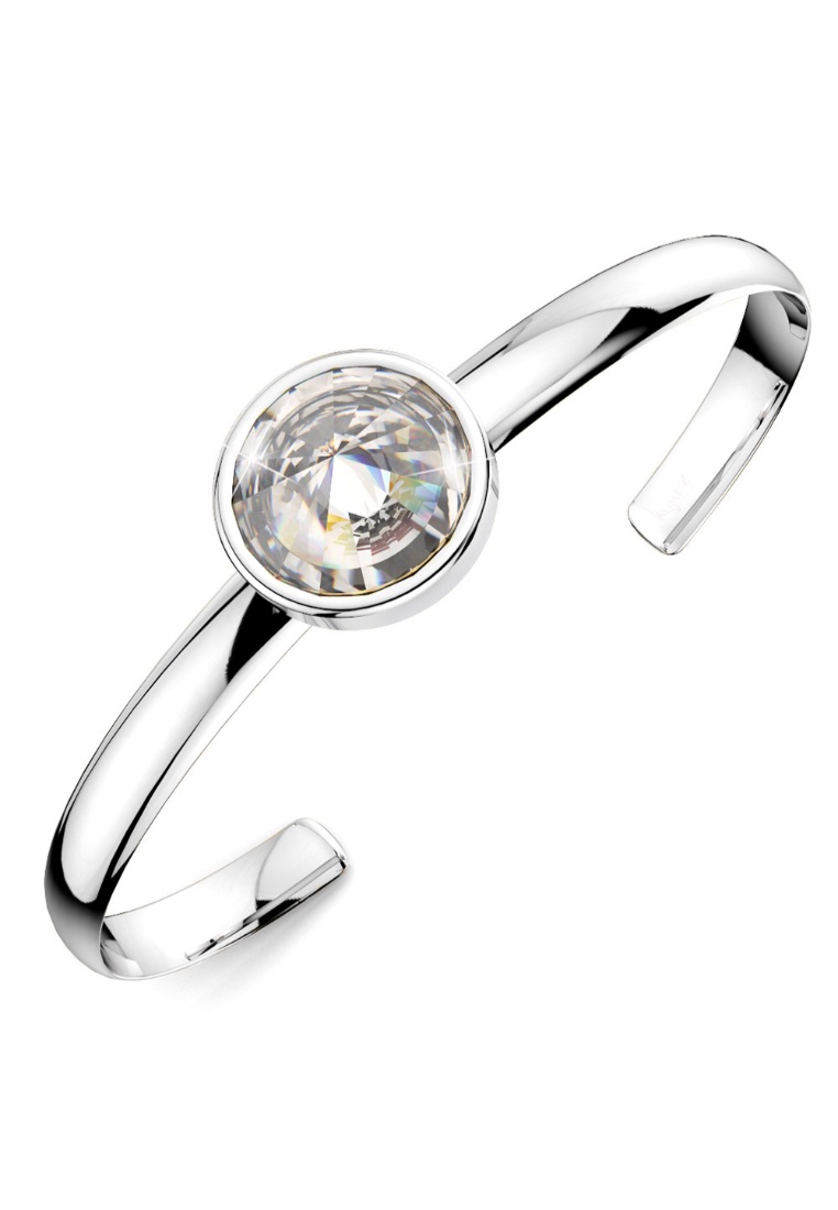 Krystal Couture KRYSTAL COUTURE Blair Bangle Embellished with SWAROVSKI® crystals-White Gold/Clear