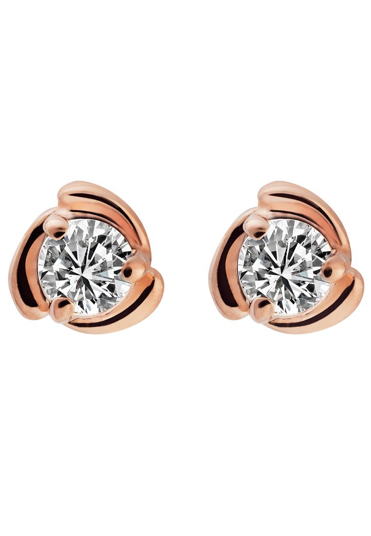 Krystal Couture KRYSTAL COUTURE Swirl Solitaire Studs Embellished with SWAROVSKI® crystals