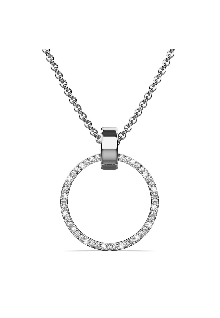 Krystal Couture KRYSTAL COUTURE Orbit of Charm Necklace Embellished with SWAROVSKI® Crystal in White Gold 