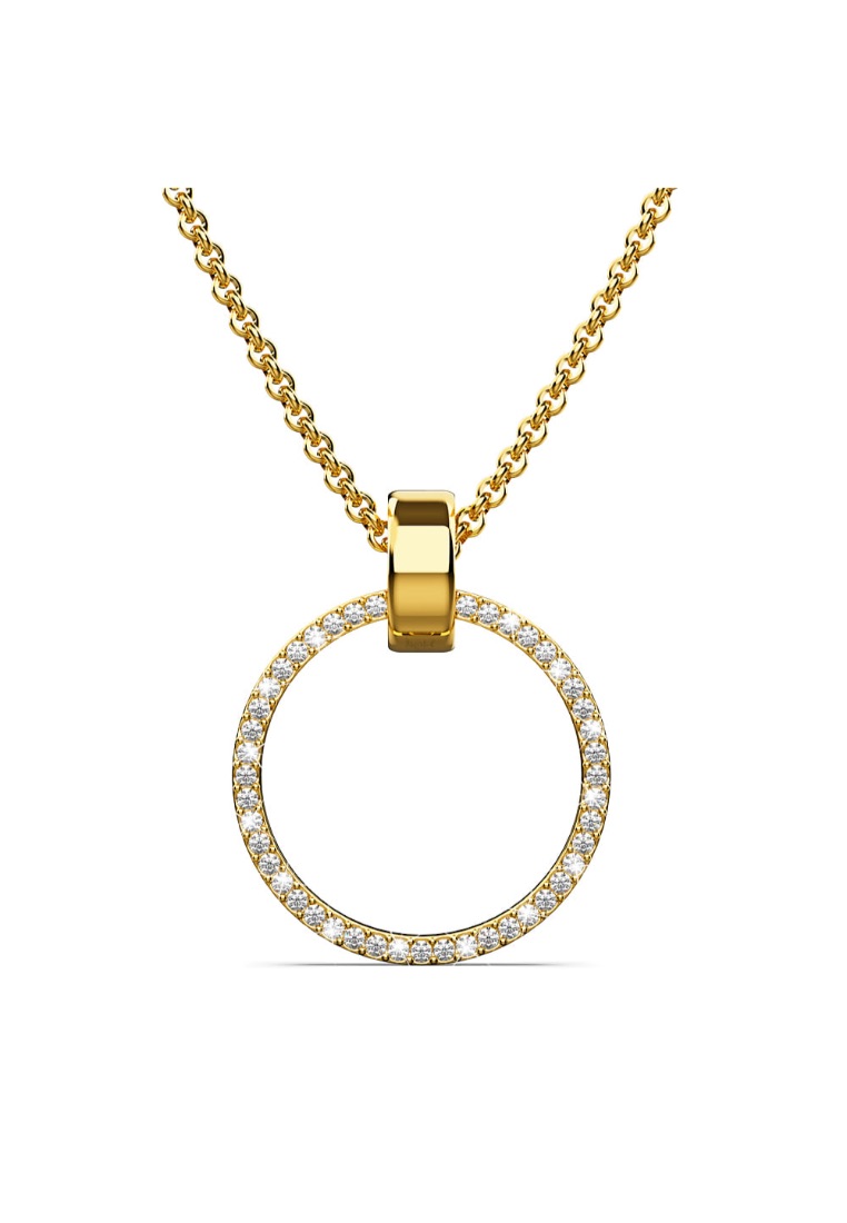 Krystal Couture KRYSTAL COUTURE Orbit of Charm Necklace Embellished with SWAROVSKI® Crystal in Gold