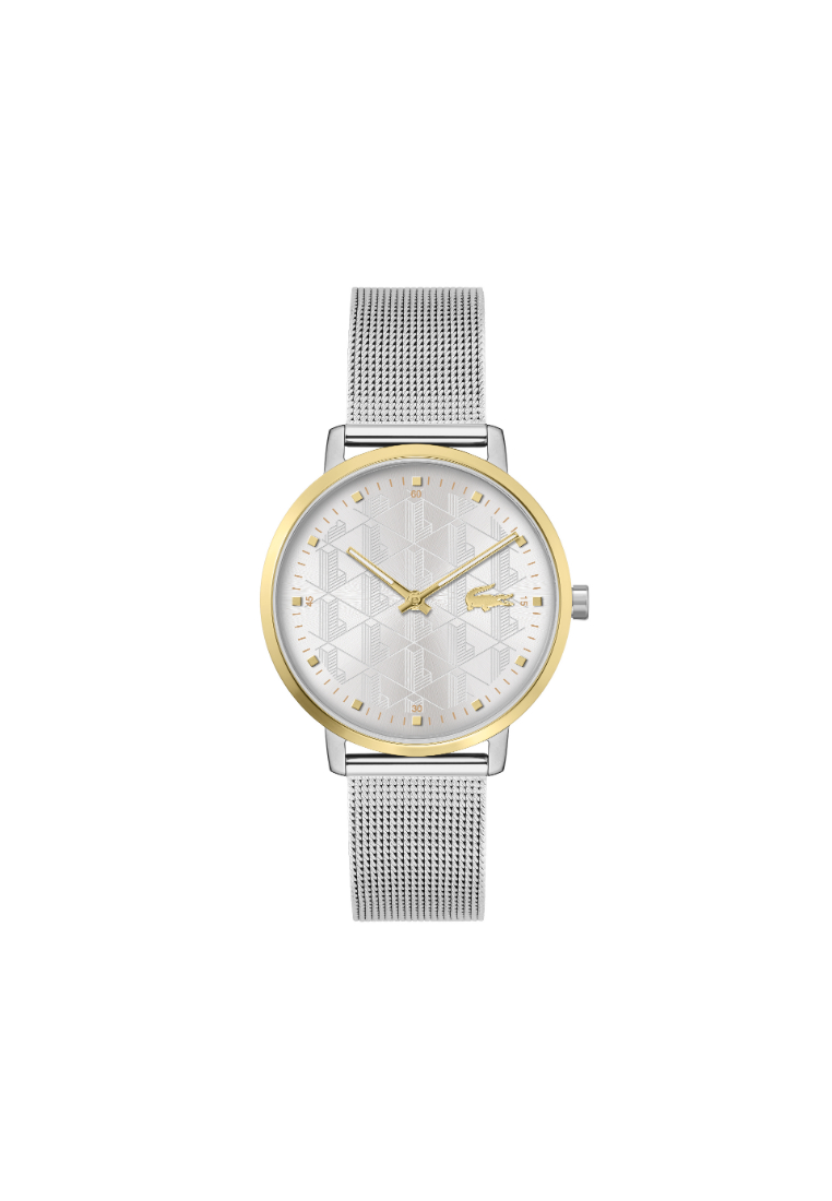 Lacoste Watches Lacoste Crocorgin Le, Womens Silver White Dial Qtz Basic Slim Movement Watch - 2001286