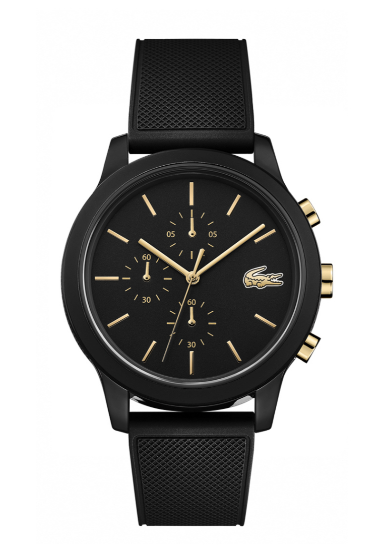 Lacoste Watches Lacoste Lacoste.12.12, Mens Black Dial Qtz Chrono Movement Watch - 2011012