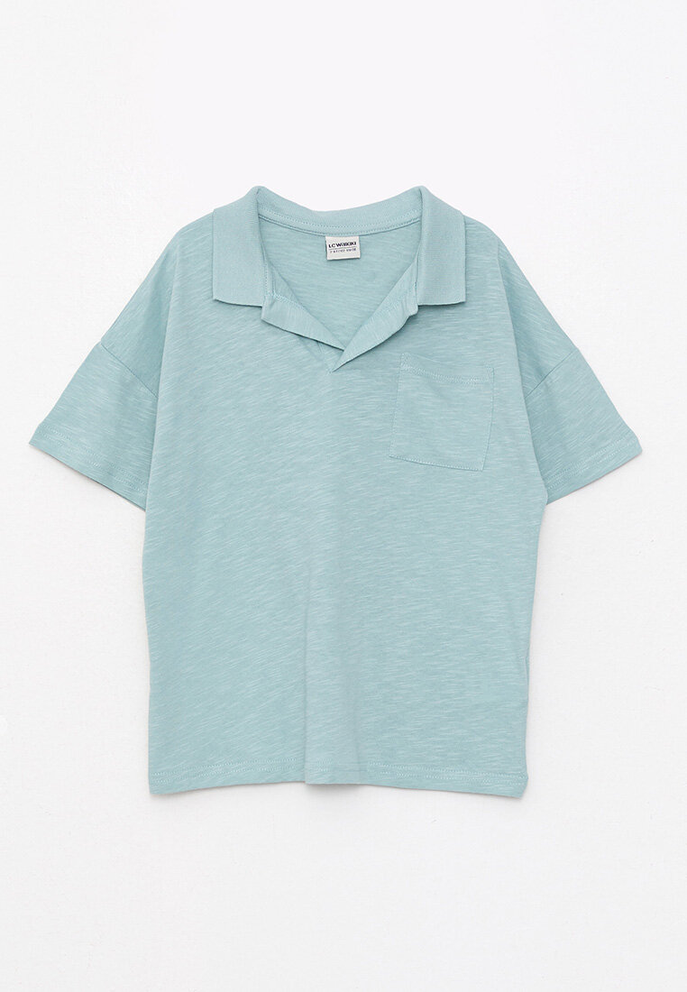 LC WAIKIKI Polo Neck Basic Short Sleeve Cotton Boy T-Shirt