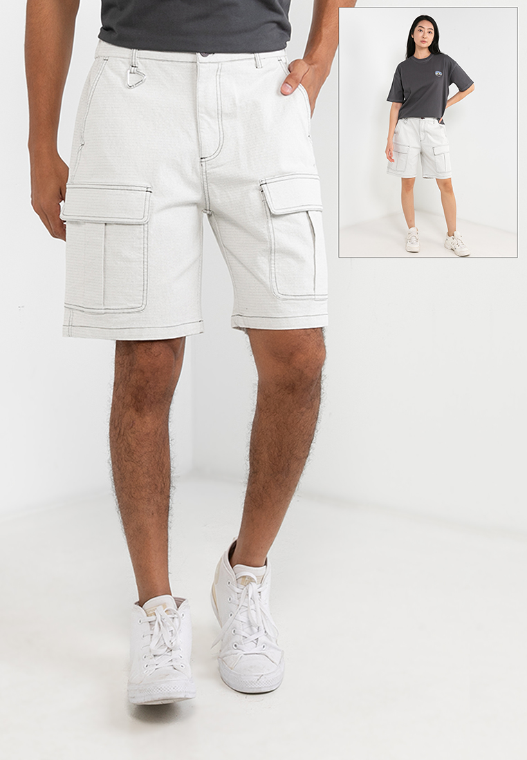 Life8 WILDMEET Textured Pocket Cargo Shorts