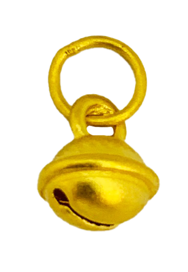[SPECIAL] LITZ 999 (24K) Gold Bell Pendant 鈴鐺牌 EP0332 (0.15g+/-)