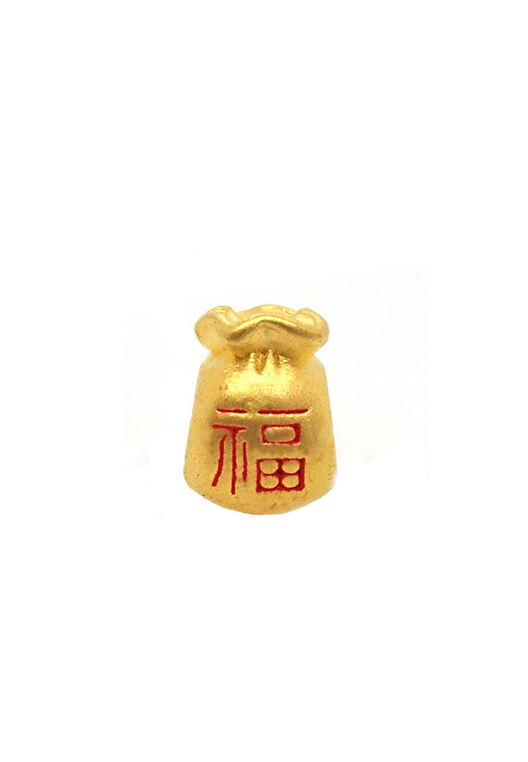 [Free Bracelet] LITZ 999 (24K) Gold Charm 烤漆福袋 EPC0410S (0.92g+/-)