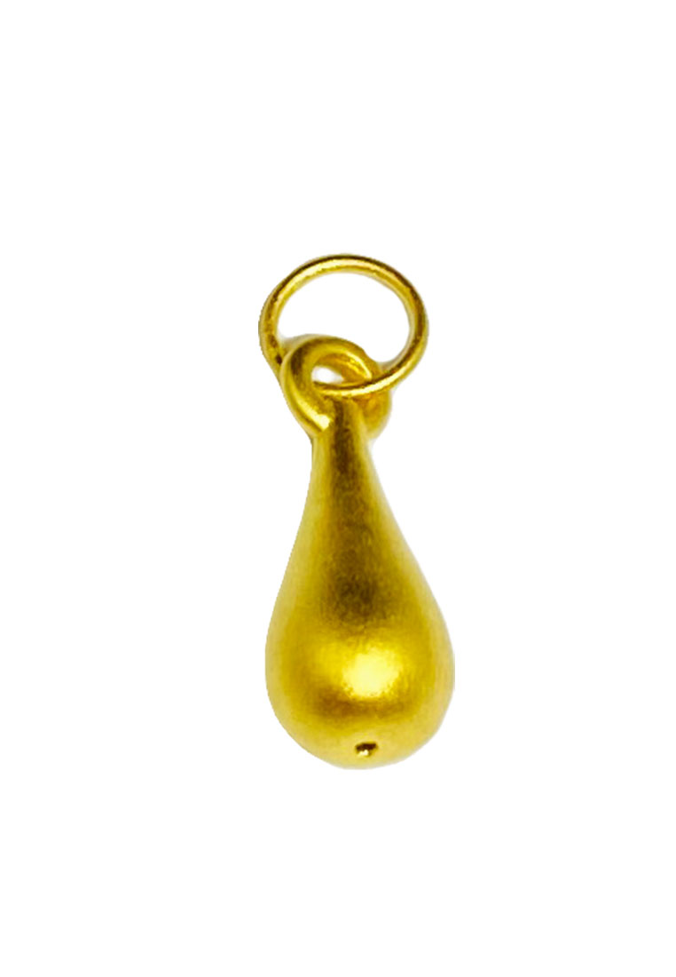 [SPECIAL] LITZ 999 (24K) Gold Water Drop Pendant 水滴吊墜 EP0293 (0.25g+/-)
