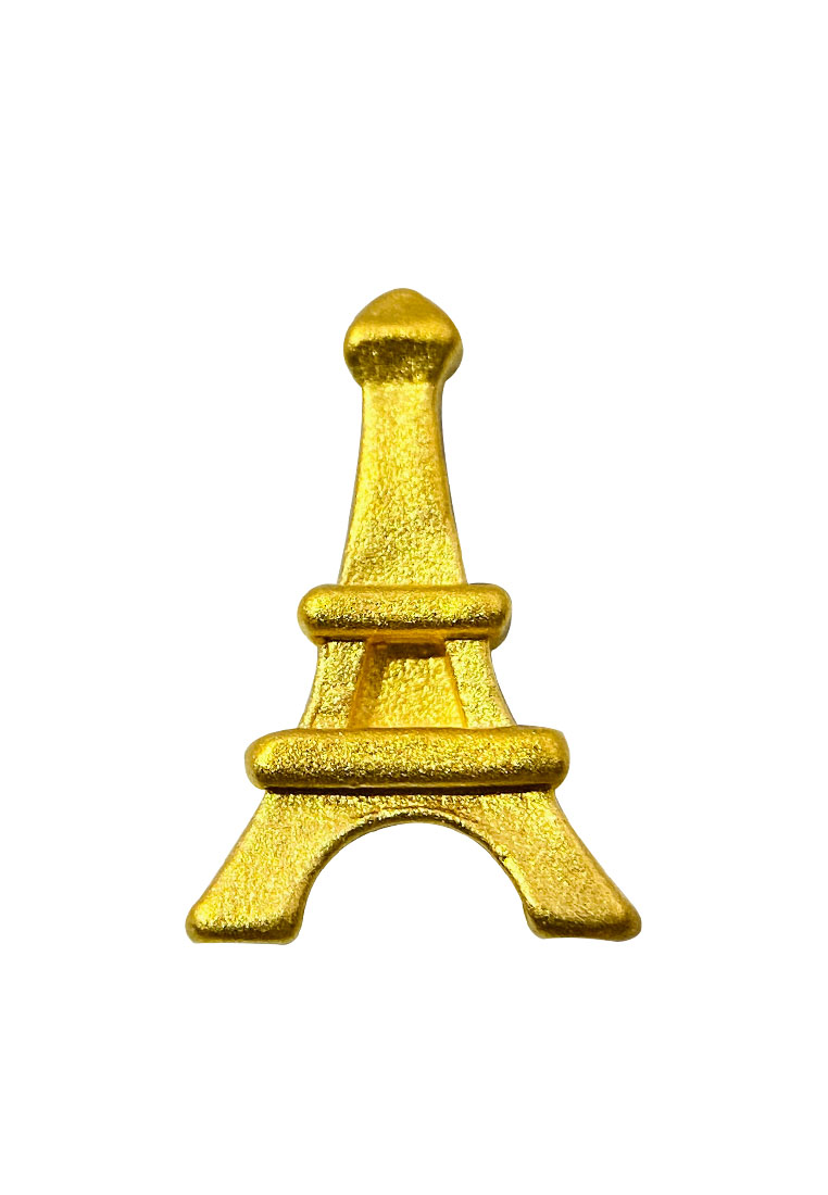 [SPECIAL] LITZ 999 (24K) Gold Eiffel Tower Pendant 鐵塔吊墜 EPC1045 (0.20g+/-)