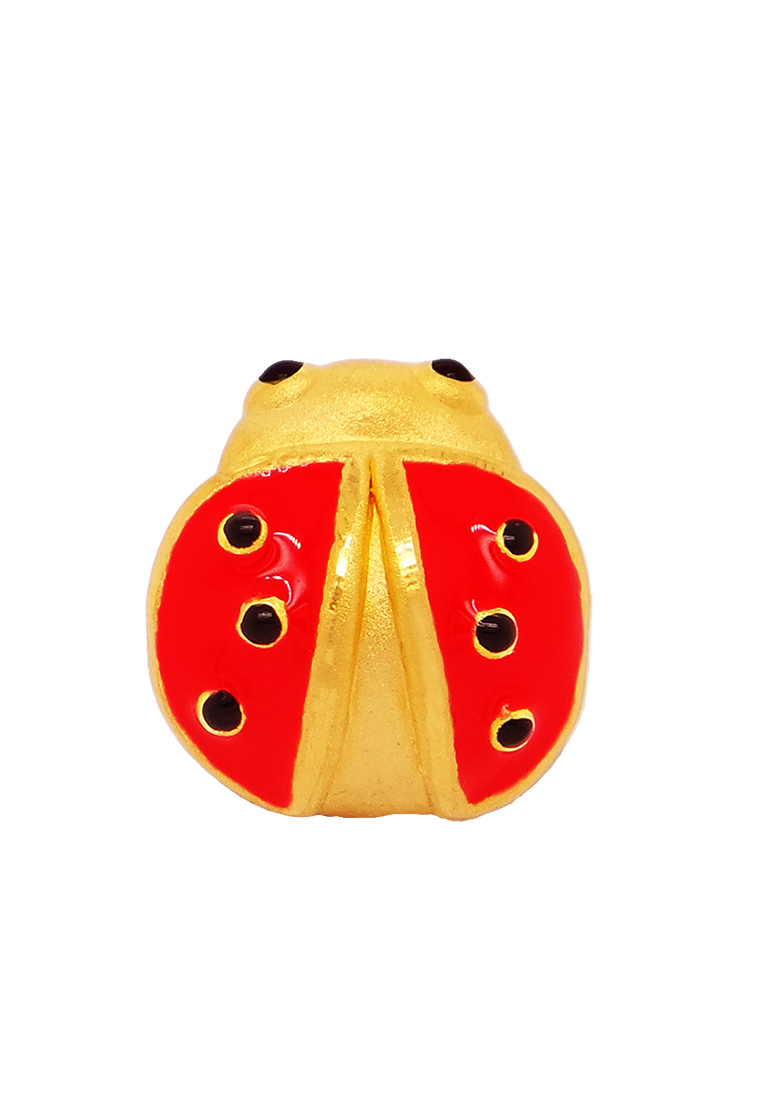 LITZ 999 (24K) Gold Ladybird Charm EPC0815