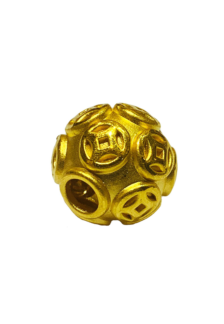[SPECIAL] LITZ 999 (24K) Gold Ball Charm 金球 EPC0485-10mm-0.91g+/-