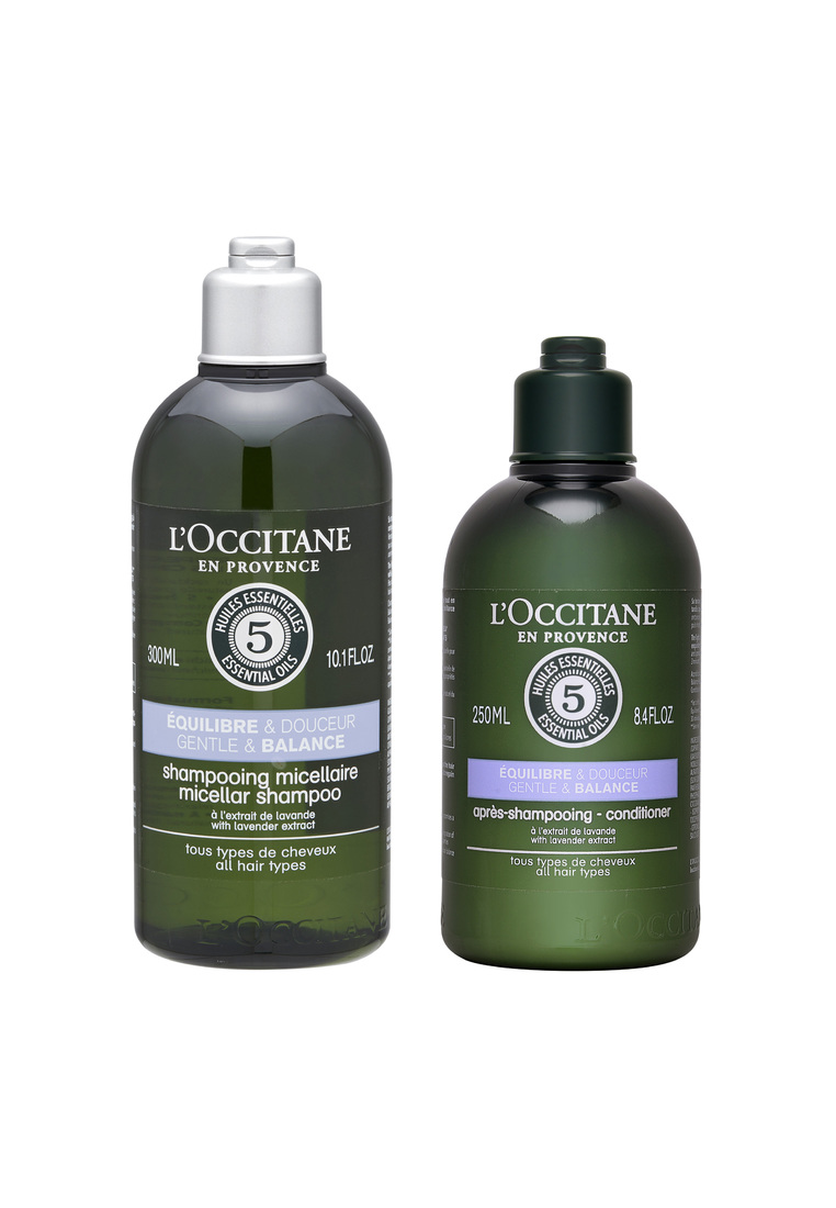 L'OCCITANE 2件套裝 草本療法溫和舒緩洗髮水 300ml + 溫和舒緩護髮素 250ml