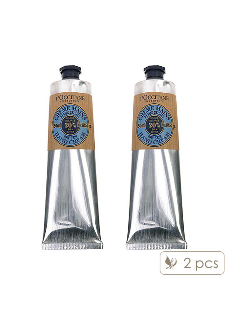 L'OCCITANE 2入套裝 Shea Butter 乳木果油潤手霜 (乾或受損皮膚) 5.2oz, 150ml