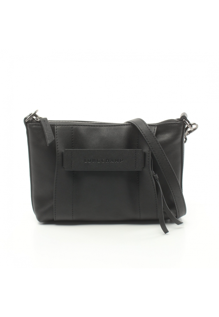二奢 Pre-loved LONGCHAMP 3D S crossbody bag Shoulder bag leather black