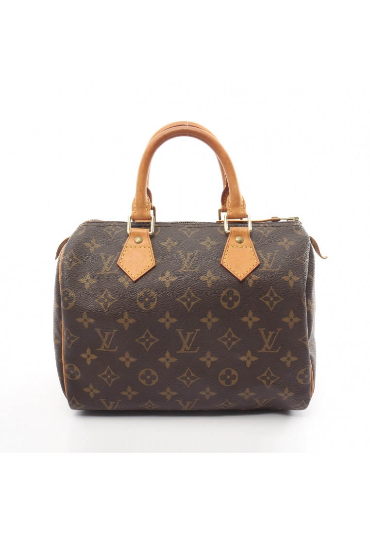 二奢 Pre-loved Louis Vuitton Speedy 25 monogram Handbag PVC leather Brown
