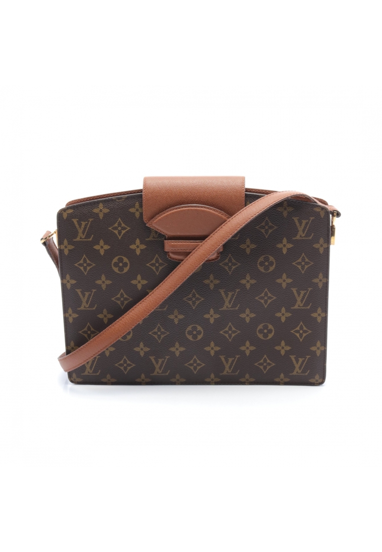 二奢 Pre-loved Louis Vuitton Crucell monogram Shoulder bag PVC leather Brown