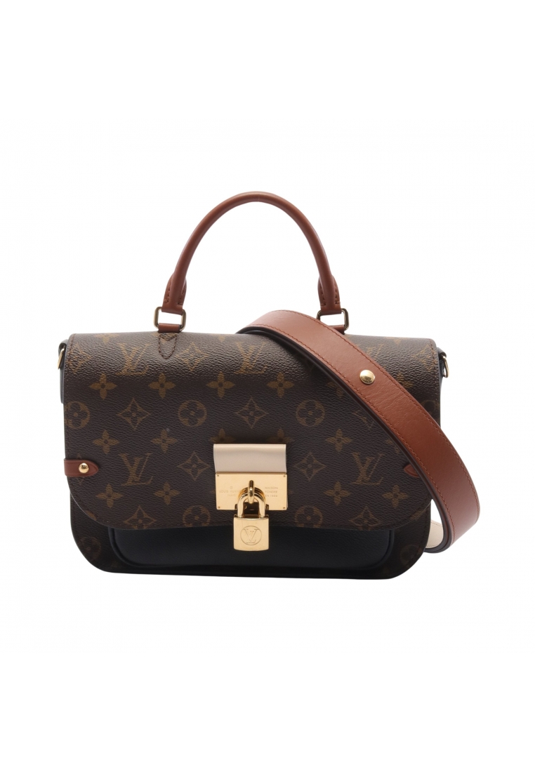 Louis Vuitton 二奢 Pre-loved LOUIS VUITTON Vaugirard PM monogram Handbag PVC leather Brown black 2WAY