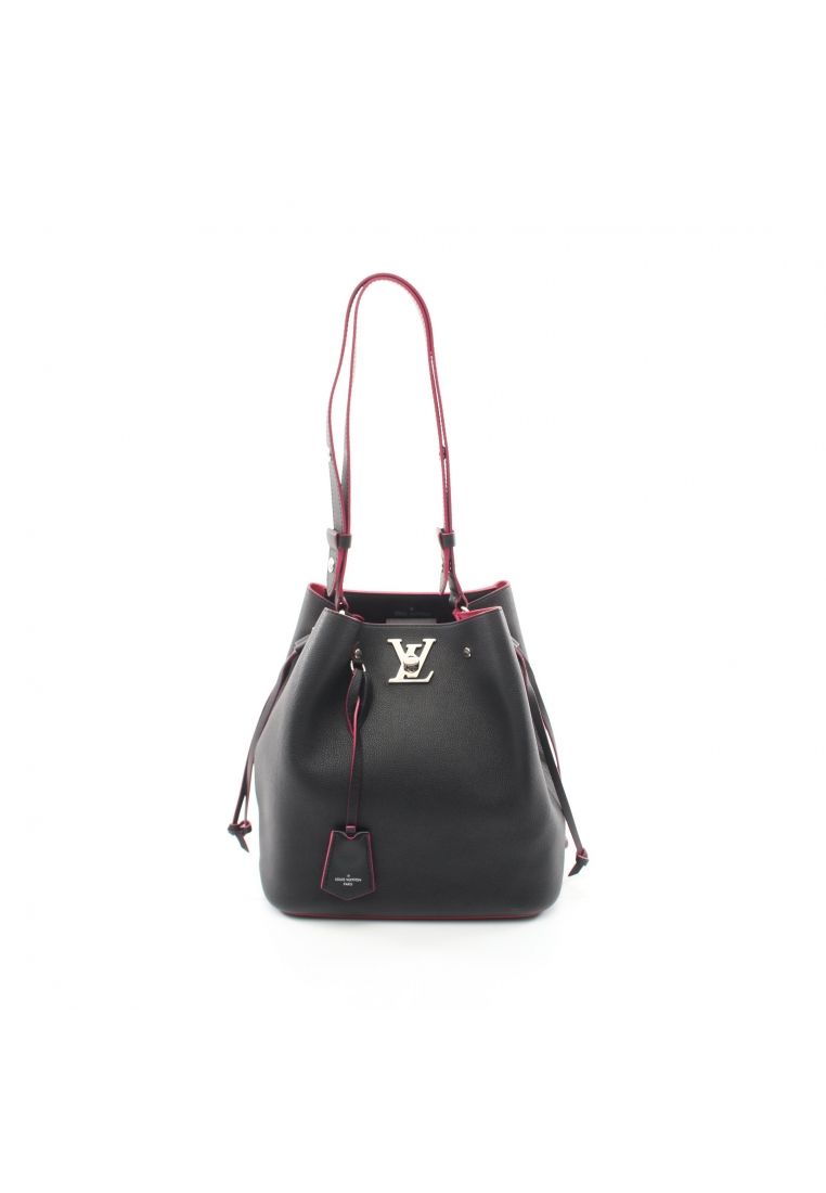 Louis Vuitton 二奢 Pre-loved LOUIS VUITTON rock me bucket Noir Shoulder bag leather black