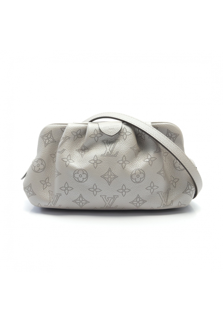 二奢 Pre-loved Louis Vuitton Scala mini Mahina Grissuri Shoulder bag leather gray