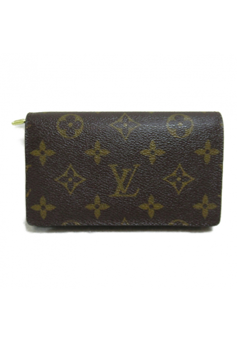 二奢 Pre-loved Louis Vuitton Porto Monnaie Vietresol Bi-fold wallet Bi-fold wallet PVC Coated Canvas monogram Brown