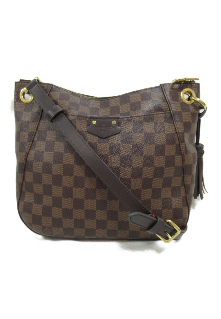 二奢 Pre-loved Louis Vuitton South Bank Shoulder bag Shoulder bag PVC Coated Canvas Damier Brown