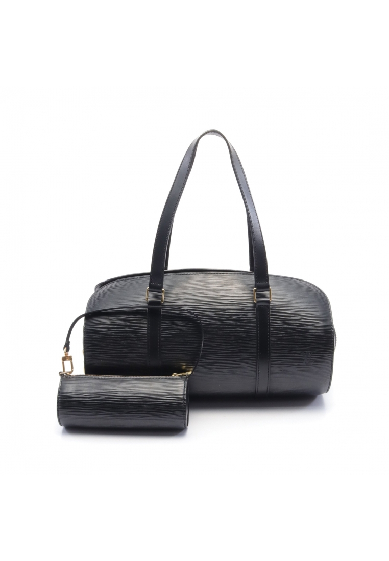 二奢 Pre-loved Louis Vuitton Soufflot Epi Noir Handbag leather black