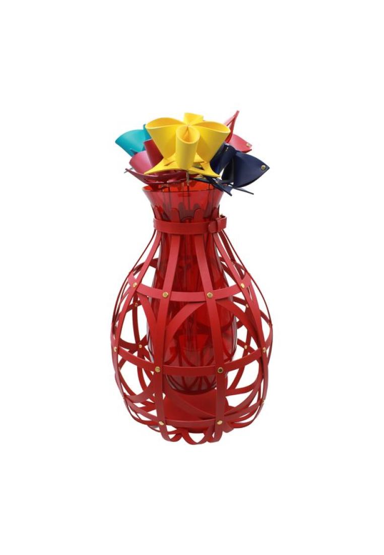 Louis Vuitton Pre-Loved LOUIS VUITTON Diamond Vase by Marcel Wanders with 6 Colorful Origami Flowers