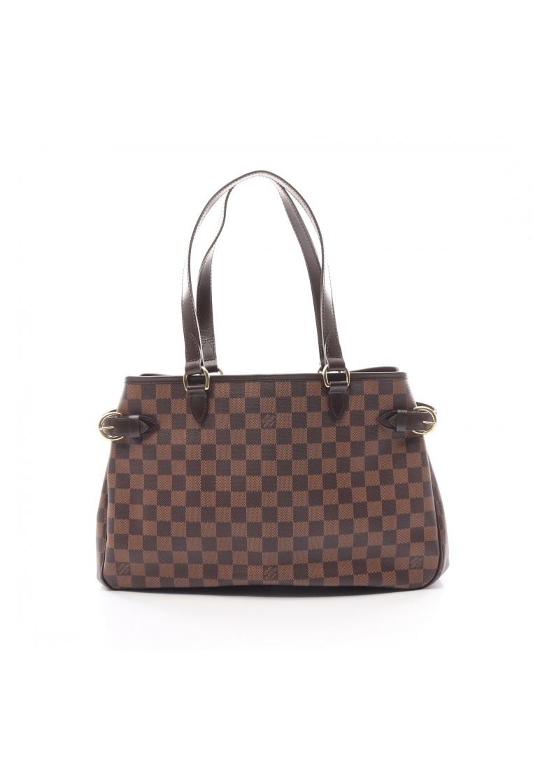 二奢 Pre-loved Louis Vuitton Batignolles Horizontal Damier ebene Shoulder bag PVC leather Brown SP order product
