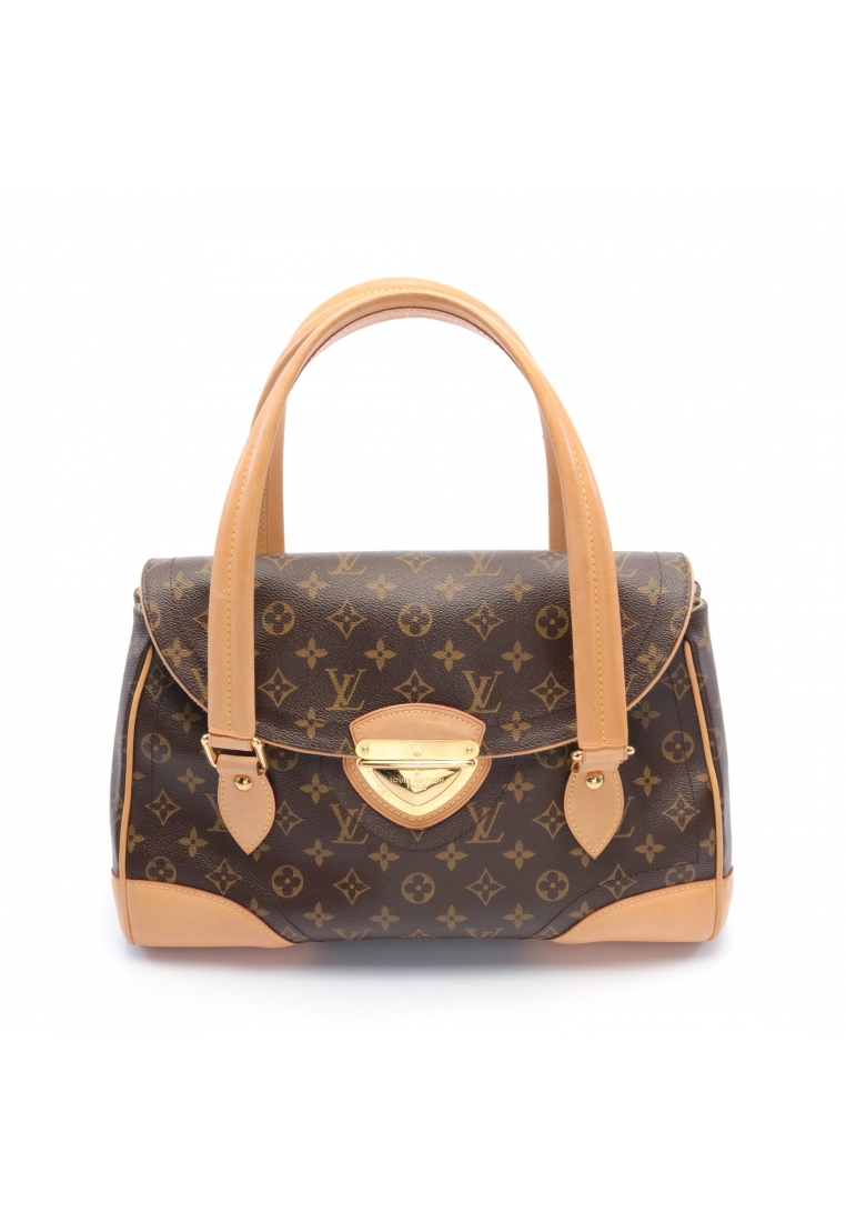 二奢 Pre-loved Louis Vuitton Beverly GM monogram Shoulder bag PVC leather Brown