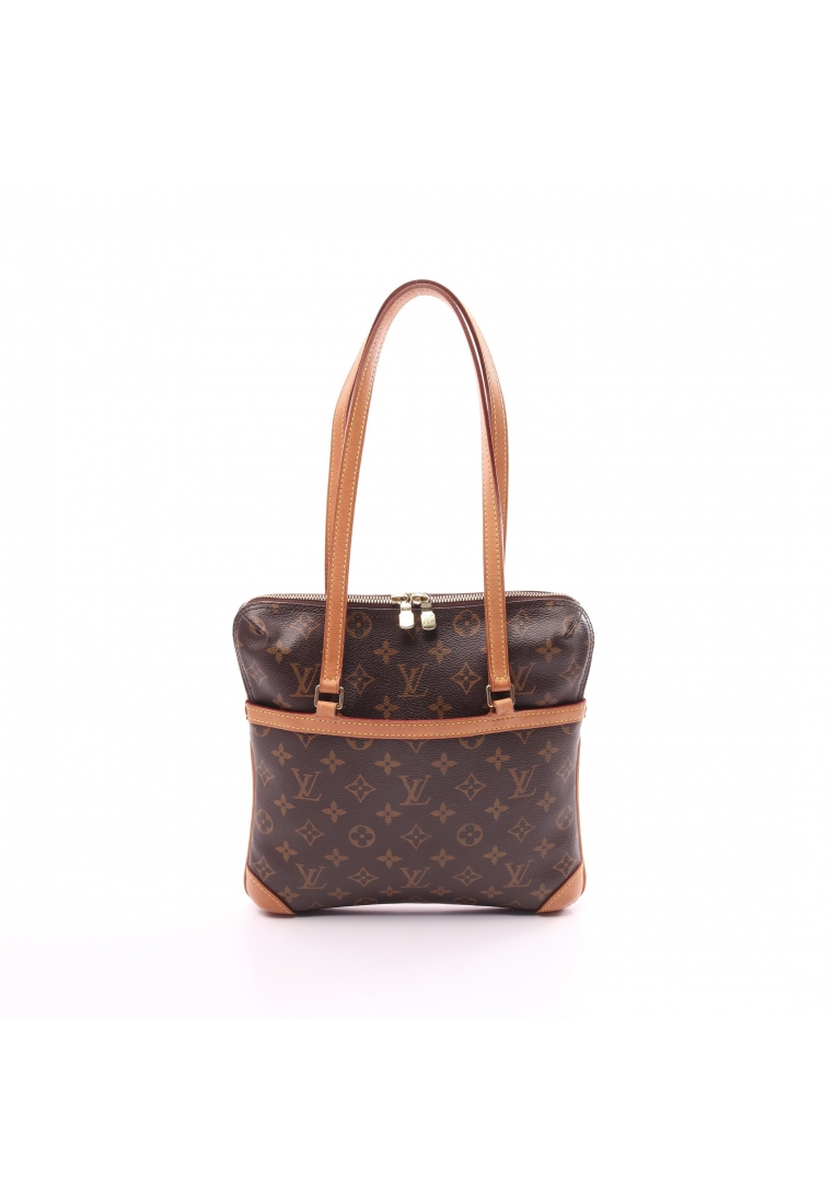 二奢 Pre-loved Louis Vuitton Kusan GM monogram Shoulder bag PVC leather Brown