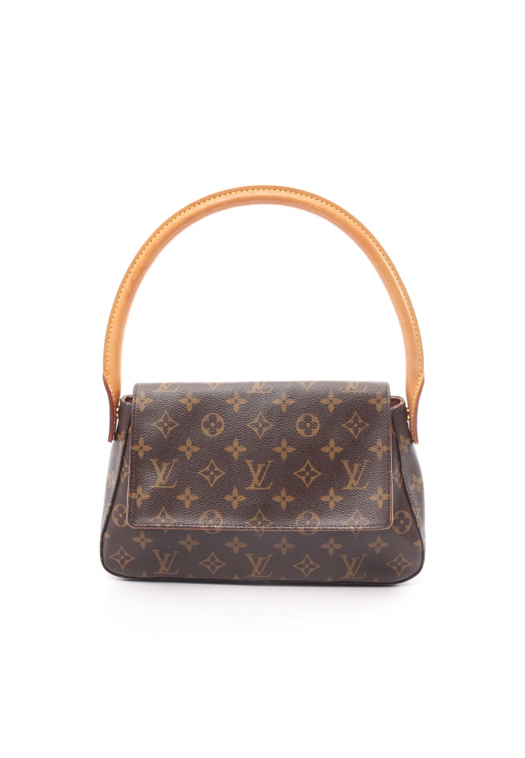 二奢 Pre-loved Louis Vuitton mini looping monogram Handbag PVC leather Brown