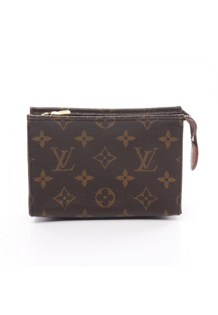 二奢 Pre-loved Louis Vuitton posh Toilette 15 monogram cosmetic pouch PVC leather Brown