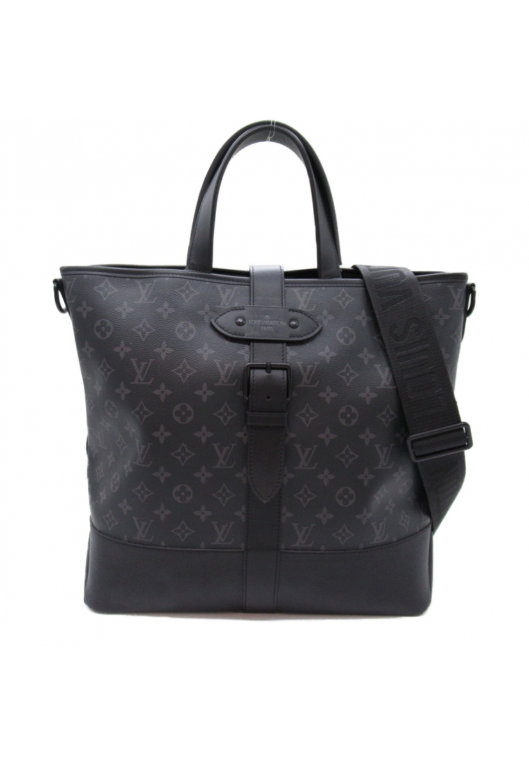 二奢 Pre-loved Louis Vuitton Somerhill Toth 2way tote bag Handbag tote bag PVC Coated Canvas Monogram Eclipse black